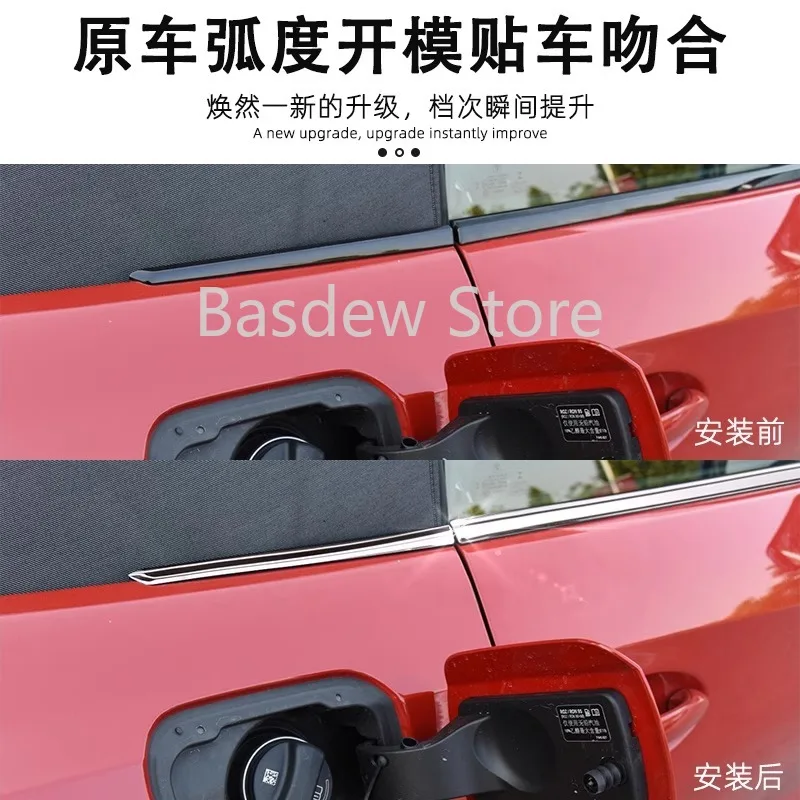 자동차 문짝 하단 창 하이라이트 스트립, 스테인레스 스틸 장식 스티커, 17-20 BMW Z4 에 적용 가능