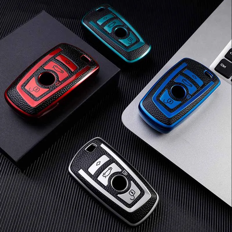 Cover chiate/telecomando per BMW F31 F10 F11 F30 F18 E46 118i 320i 1 3 5 7 Serie X3 F25 X4 M3 M5 del Sacchetto del Keychain Accessori Auto - Sc60b89844a654cbda532ffc55372645dV
