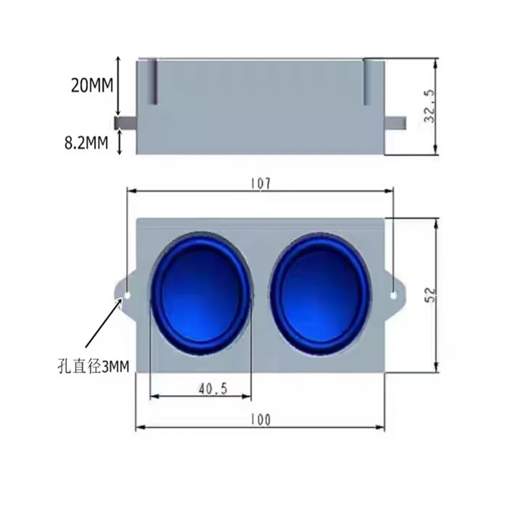 Computer case with built-in speaker, 5-watt speaker, sound card, motherboard, 9-pin speaker, subwoofer 6