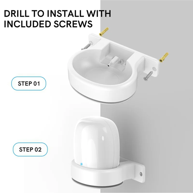 KK-B2-For Google Nest WiFi Pro Wall Mounting Bracket Intelligent Speaker Wall Storage Bracket Base, 2 PCS