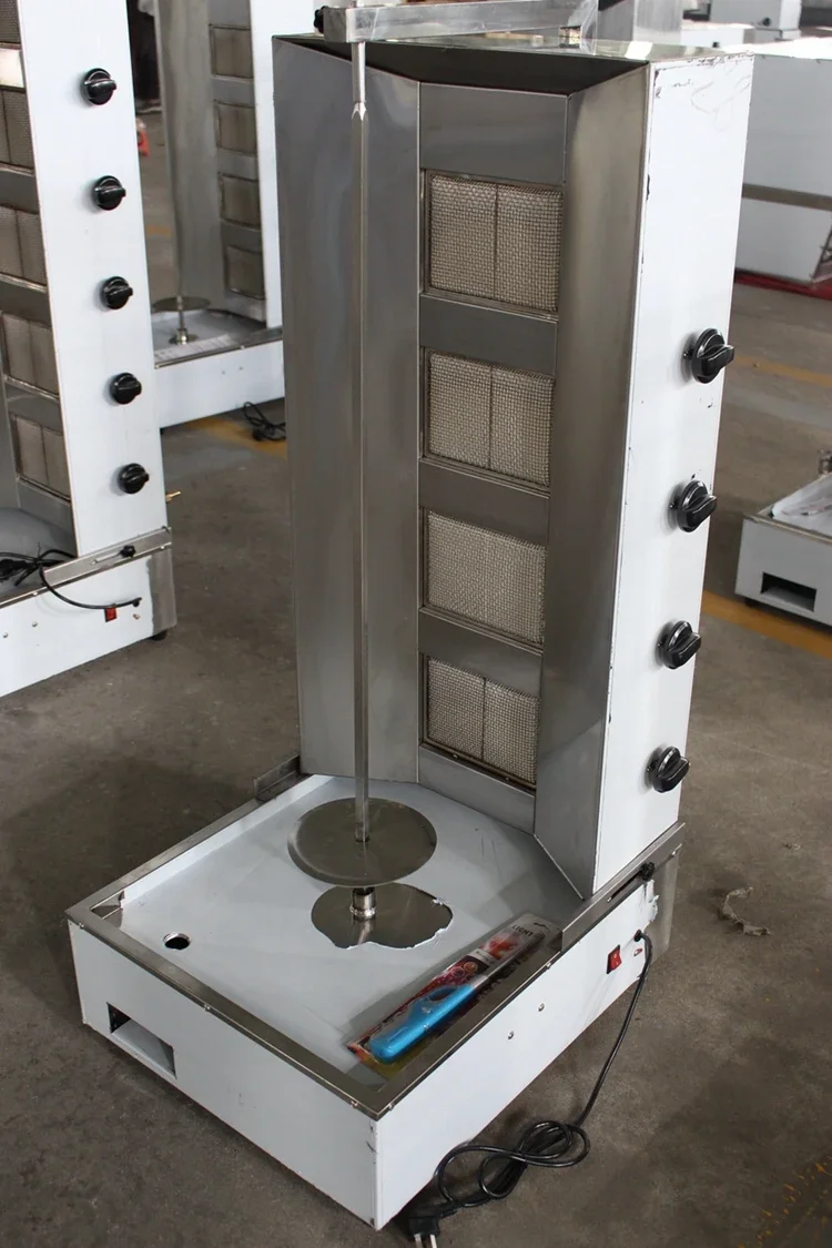 Cheap Price Five Head Gas Dnoner Kebab Machine Shawarma Commercial Kebab Machine for Frying 5