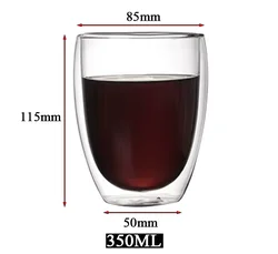 Heat Resistant Glass Teapot with Stainless Steel Infuser and Clear Filter Baskets (350ml - 1pcs)
