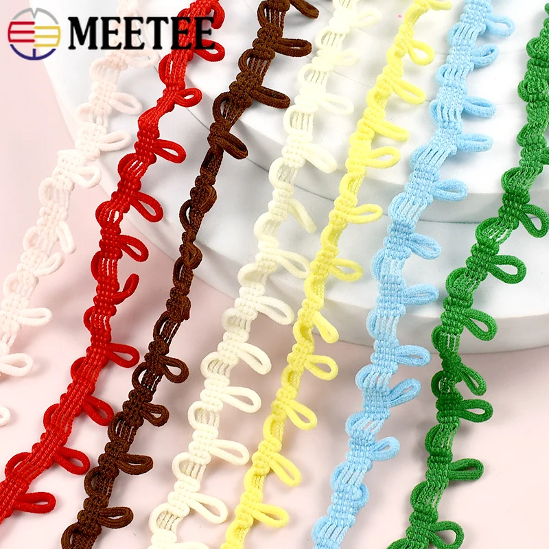 Premium Lace Elastic Band with Button Hole Trim for Stretchable Sewing Projects