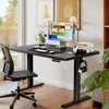 Whole Piece Standing Desk, 40x24 Inch Thick Adjustable Desk , Electric Sit Stand Desk with Cable Management Tray 4
