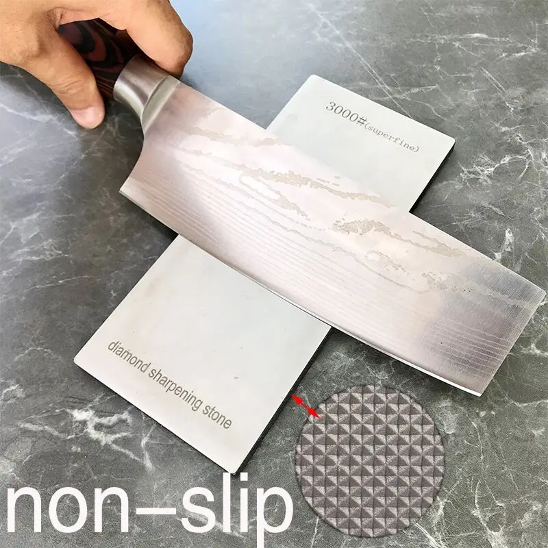 Diamond Sharpening Plate Knife sharpener Grit 80-3000# Professional Knive Grinding Edge Tool Anti-skid Base knife sharpener diamond sharpening stone knife sharpening stone