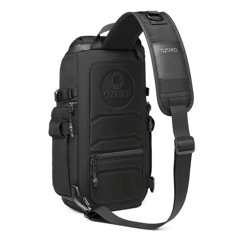 Men's Tactical Chest Bag Advanced Locomotive Bag Outdoor Sports Messenger Bag Large-capacity Multifunctional Male Chest Bag