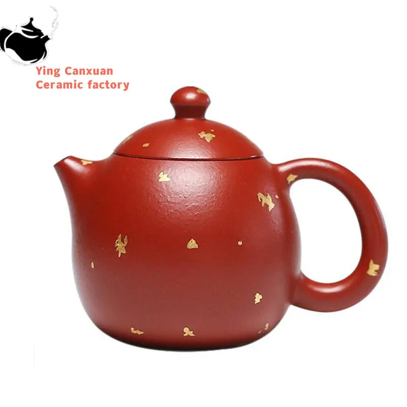

90ml Chinese Yixing Purple Clay Teapots Small Capacity Handmade Dragon Egg Tea Pot Dahongpao Mud Kettle High-end Zisha Tea Set