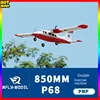 Xfly Model Airslane 850mm-p68 Twin Engine Propeller Training Machine Electric Rc Plane Toy Gift Outdoor recreation 1