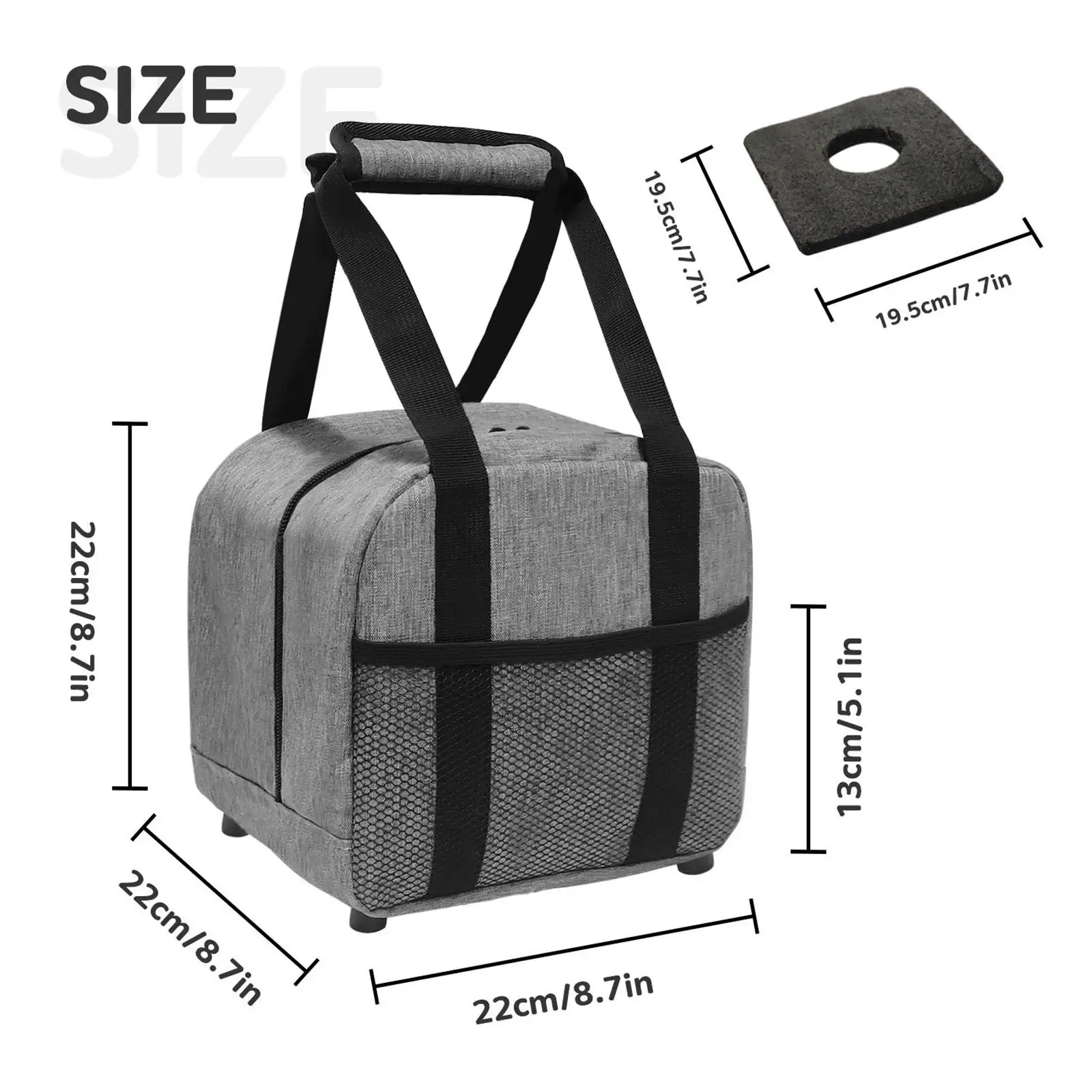 Bowling Ball Bag for Easy Carrying Compact Oxford Cloth Durable Bowling Handbag for Outdoor Sports Training Bowling Accessories