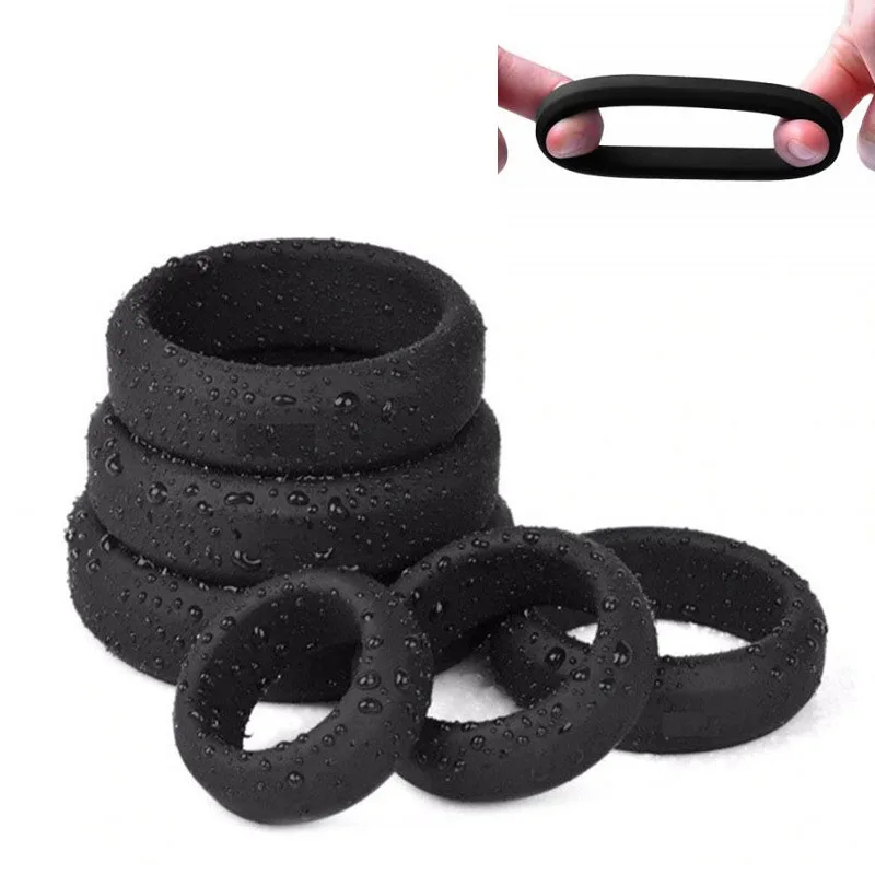 Penis Ring Silicone Semen Lock Ring Enhance Erection Delay Ejaculation Cockring Sex Toys for Men Foreskin Cock Ring Adult Shop