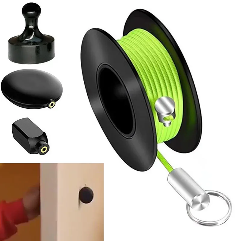 

Professional Puller Magnetic Cable Pulling System Wall Wire Fishing Guide Tool Garden Repair Threader Easy Use Hand Tool