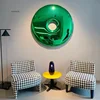 Nordic Stainless Steel Wall Decor for Living Room Decor Light Luxury Home Decoration Donut Shape Background Wall Decoration 3