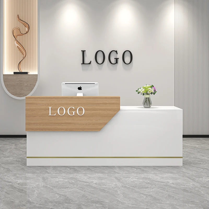 Simple Reception Desk Furniture Company Fronts Small Cashier Desk Bar Clothing Stores Beauty Salons Barber Shops Counter Table