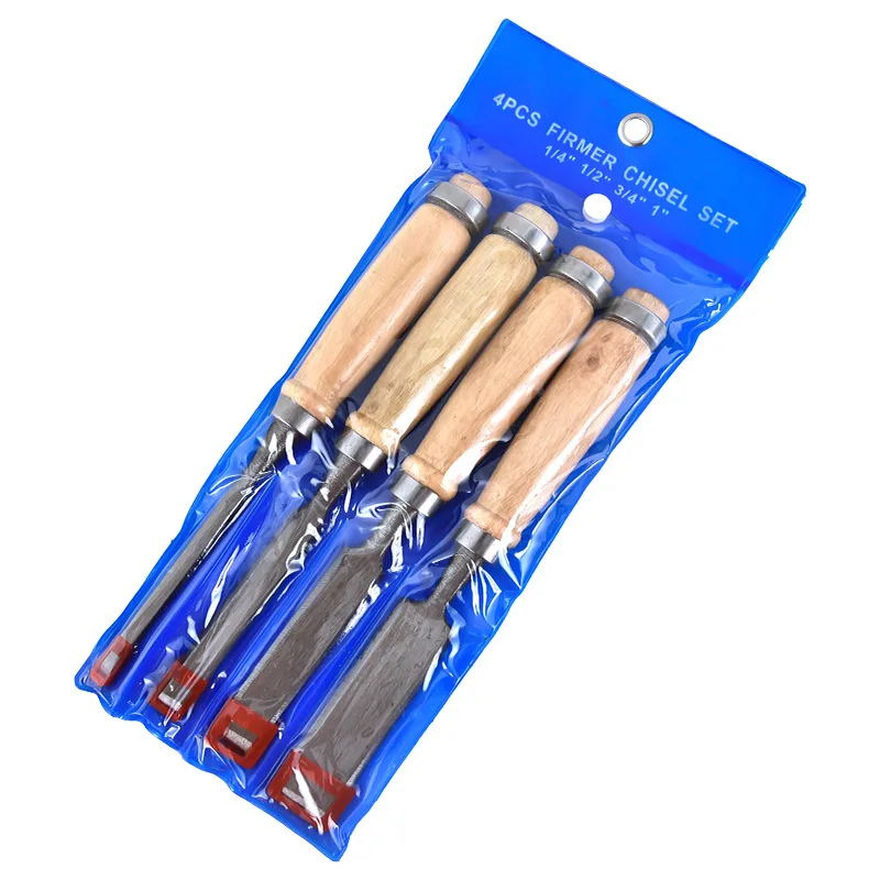 4 Pcs Wood Carving Chisels Set Professional for Woodworking