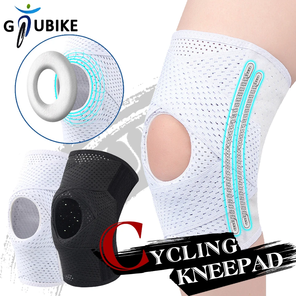 

GTUBIKE 1PCS Cycling Sports Kneepad Pressurized Elastic Knee Pad Arthritis Joints Protector Fitness Gear Volleyball Brace Guard