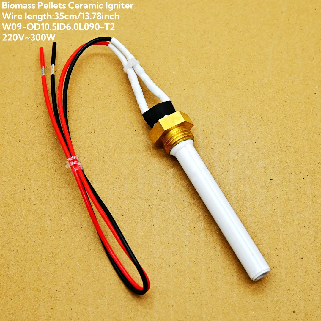 Ceramic pellet igniter 220v 300w Quick ignition stick G3/8 Brass screw