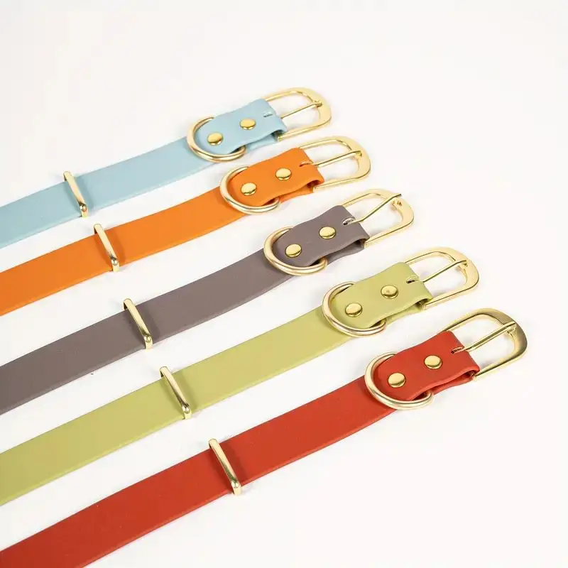Dog Collar PVC Pet Collar Waterproof Dog Cat Anti Dirty Easy Clean Collars For Small Medium Large Dogs Pet Accessories