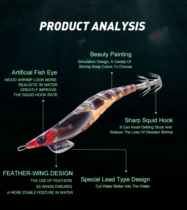 Kingdom Egi Tintenfisch Köder künstliche Jigging Köder langsam sinkende Tintenfisch Haken Seefischerei Tintenfisch Tintenfisch leuchtende Tackle Köder – Detail 5