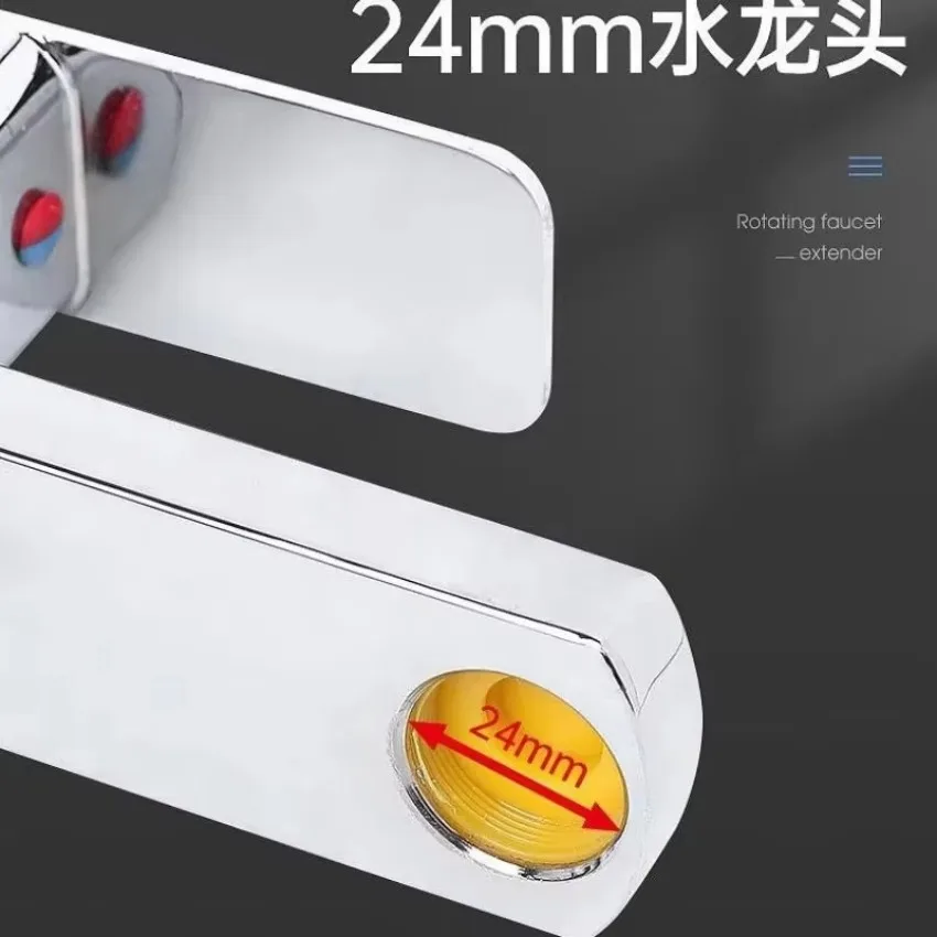 Kitchen Faucet Rotatable Extender Sprayer Universal Connector Adapter Kitchen Tap Bathroom Faucet Creative Faucet Extender