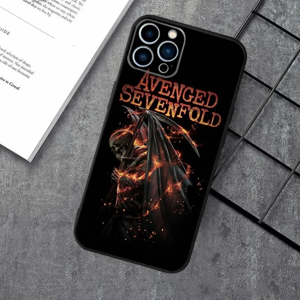Avenged Sevenfold A7X Band Silicone Black Phone Case
