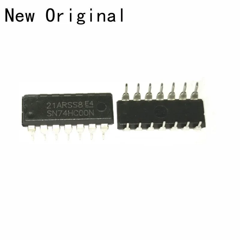 

10PCS/LOT SN74HC00N New and Original DIP14 QUADRUPLE 2-INPUT POSITIVE-NAND GATES