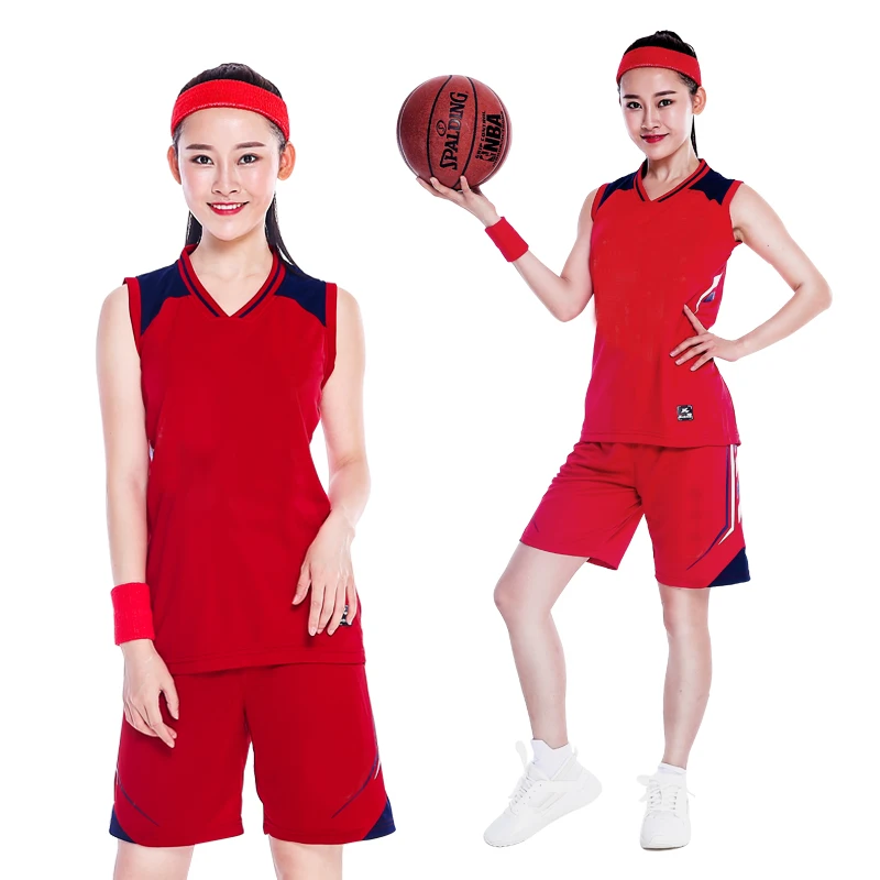 18Colors Set Private Name Number Women Basketball Jersey & Shorts uniforms Girl Sportswear Train Suit Dry Fit