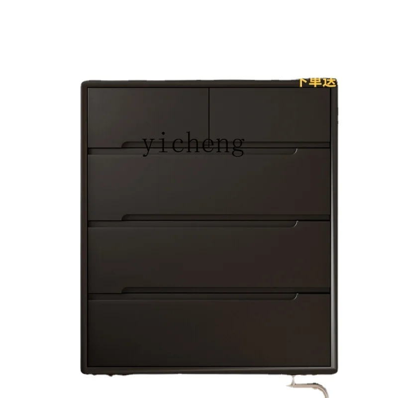 

Yx French Retro Chest of Drawers Simple Modern Bedroom Locker Solid Wood Bed Tail Living Room