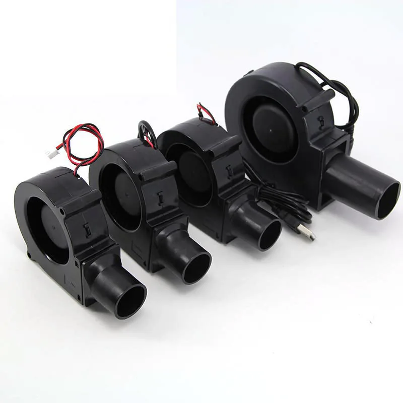 7530 9733 5v or 12v DC usb xh2.54 Blower Fan Power Variable Barbecue Cooking Fan Turbo Air Blower Picnic Grill Wood Stove