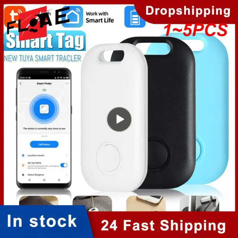 1~5PCS Tuya Mini GPS Tracker Wireless Louder Ring Product WIFI Location Tracker Anti Lost Alarm Smart Keychain 2-way Search Key