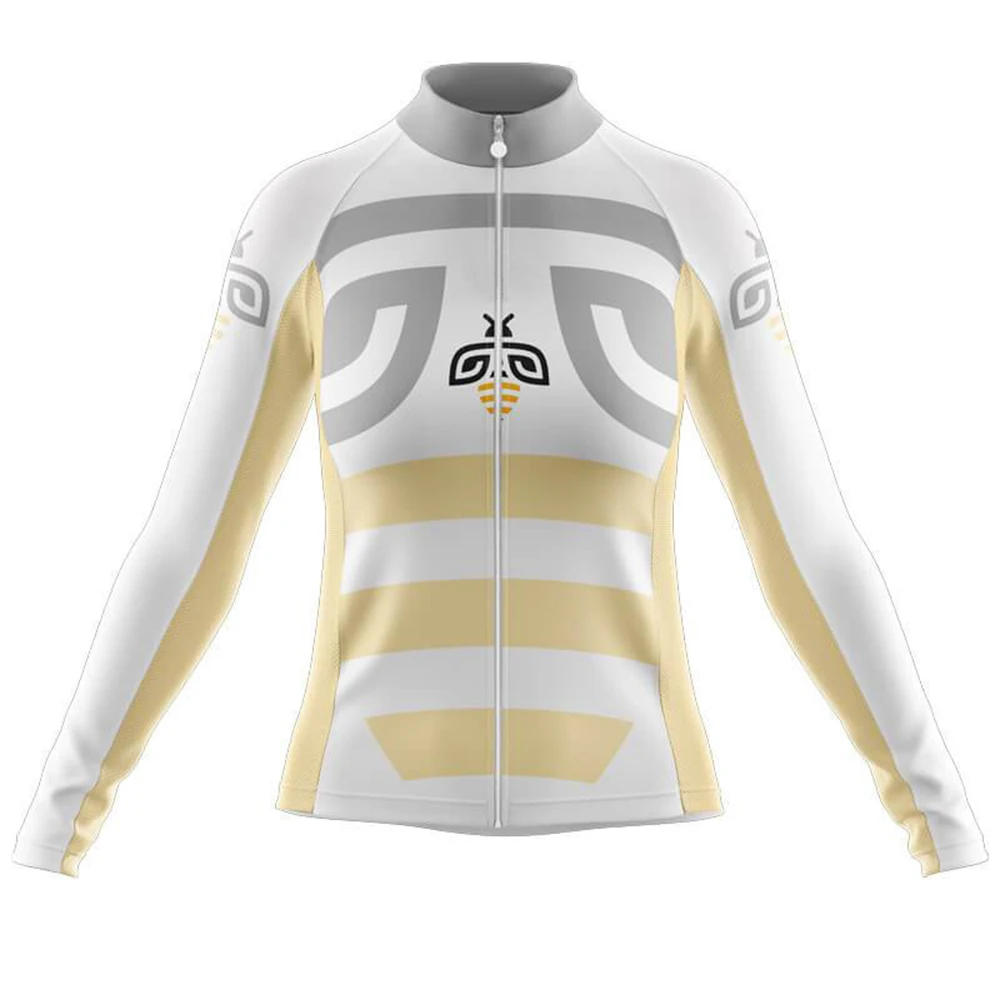 

Women 2023 Bee Amazing Cycling Jersey Long Sleeve Bicycle MTB Downhill Shirts Road Bike Sports Clothing