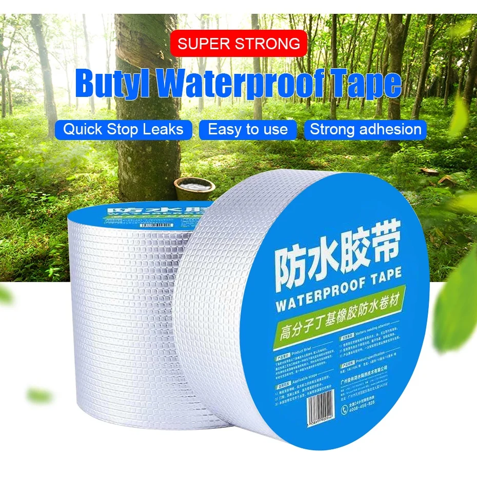 Butyl Waterproof Tape Roof Leakproof Tubos de