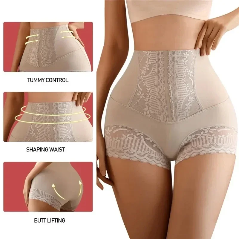 Description Picture 6 of itemWomen's Shapewear Panties High Waist Flat Belly Shorts Butt Lifter Body Shaper Slimming Underwear Postpartum Belly Shaping Panty
