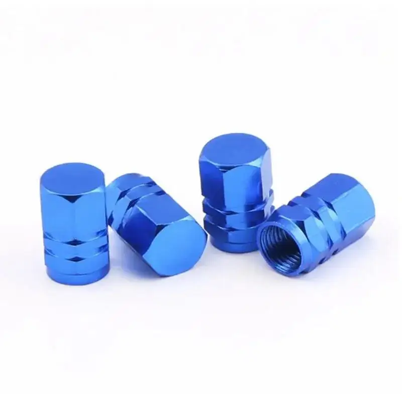 Decorative Aluminum Alloy Tire Valve Stem Caps - Dustproof Wheel Accessories for Cars, Motorcycles, and Bicycles