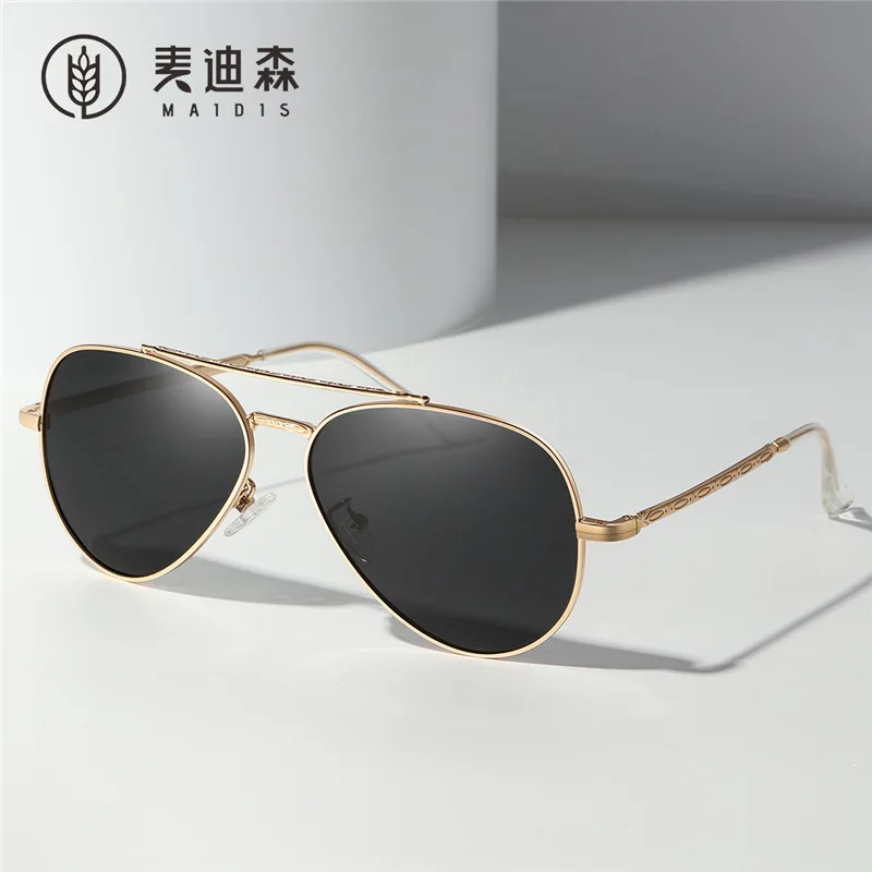 

Солнцезащитные очки-авиаторы поляризационные для мужчин и женщин, классические винтажные аксессуары в ультратонкой оправе, для вождения, с защитой UV400