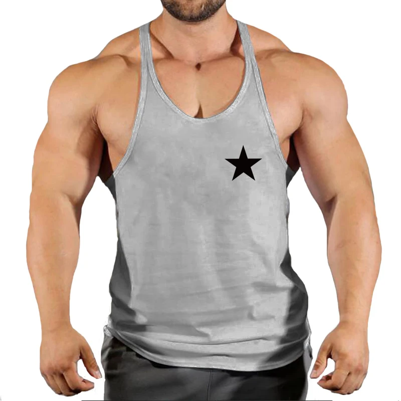 New Fashion Men Muscle Sleeveless Slim Tee Shirt Tank Top Bodybuilding Fitness Vest Stylish Mens Gym Tank Tops Sportswear