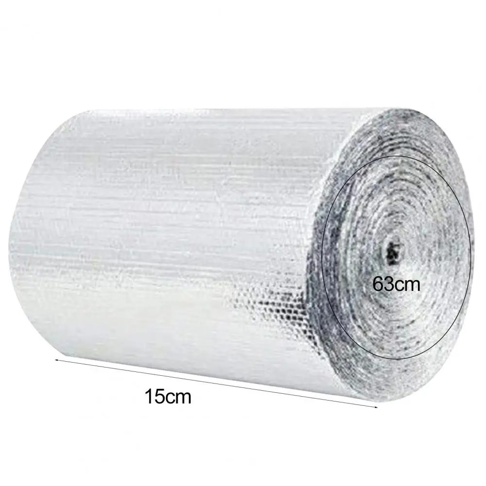 1 Roll Bubble Film Leak-proof Flame-retardant Building Insulation Highly-Reflective Foil Bubble Wrap for Roof images - 6