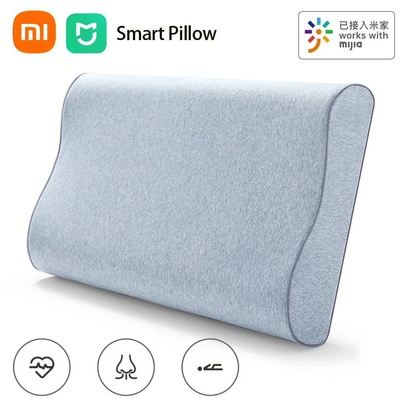 

Xiaomi Mijia Smart Pillow Sleep Record Heart Rate Monitoring Sensor Relax The Cervical Rebound Soft Pillow Work With Mi Home App