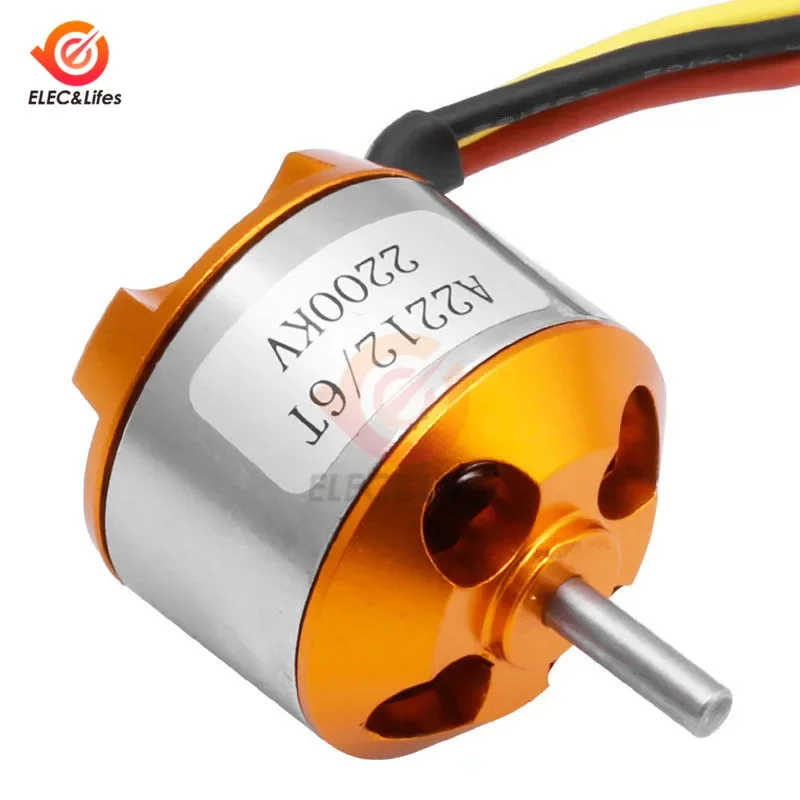 Moteur Brushless A2212 1000KV-2700KV pour Drone RC Multicoptère