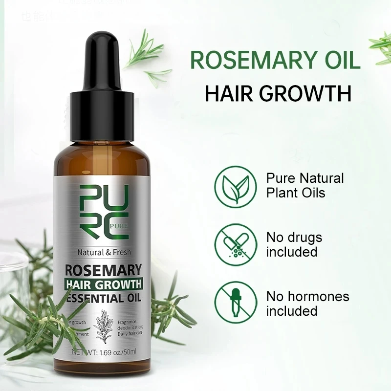Rosemary Hair Care Essential Oil Improve Roughness Repair Damage Restore Soft All Types Scalp Treatment 50ml