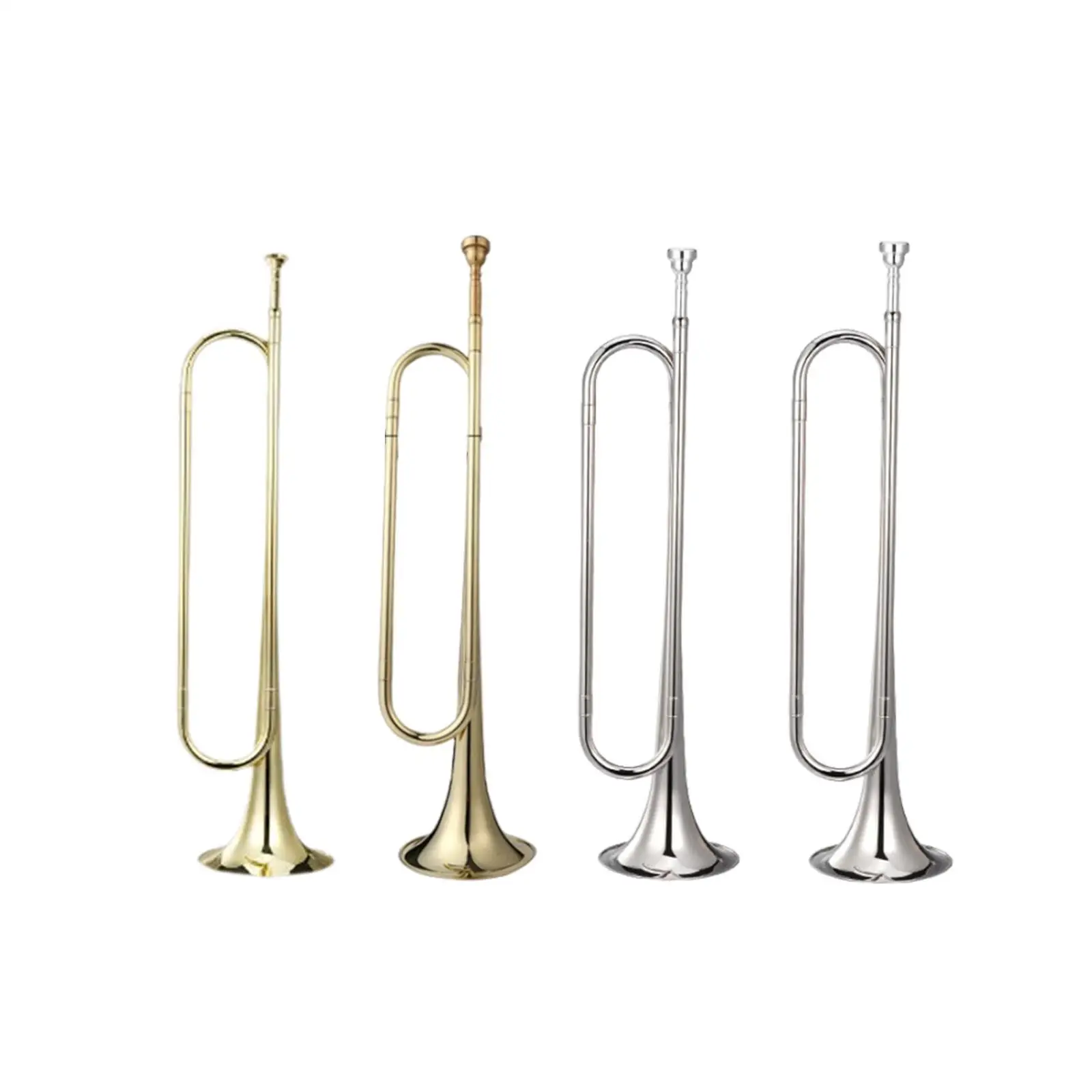 Bugle Scouting Trumpet Bugle Music Instrument Professional Blowing Trumpet for Cavalry Orchestra Stage Performance Kids