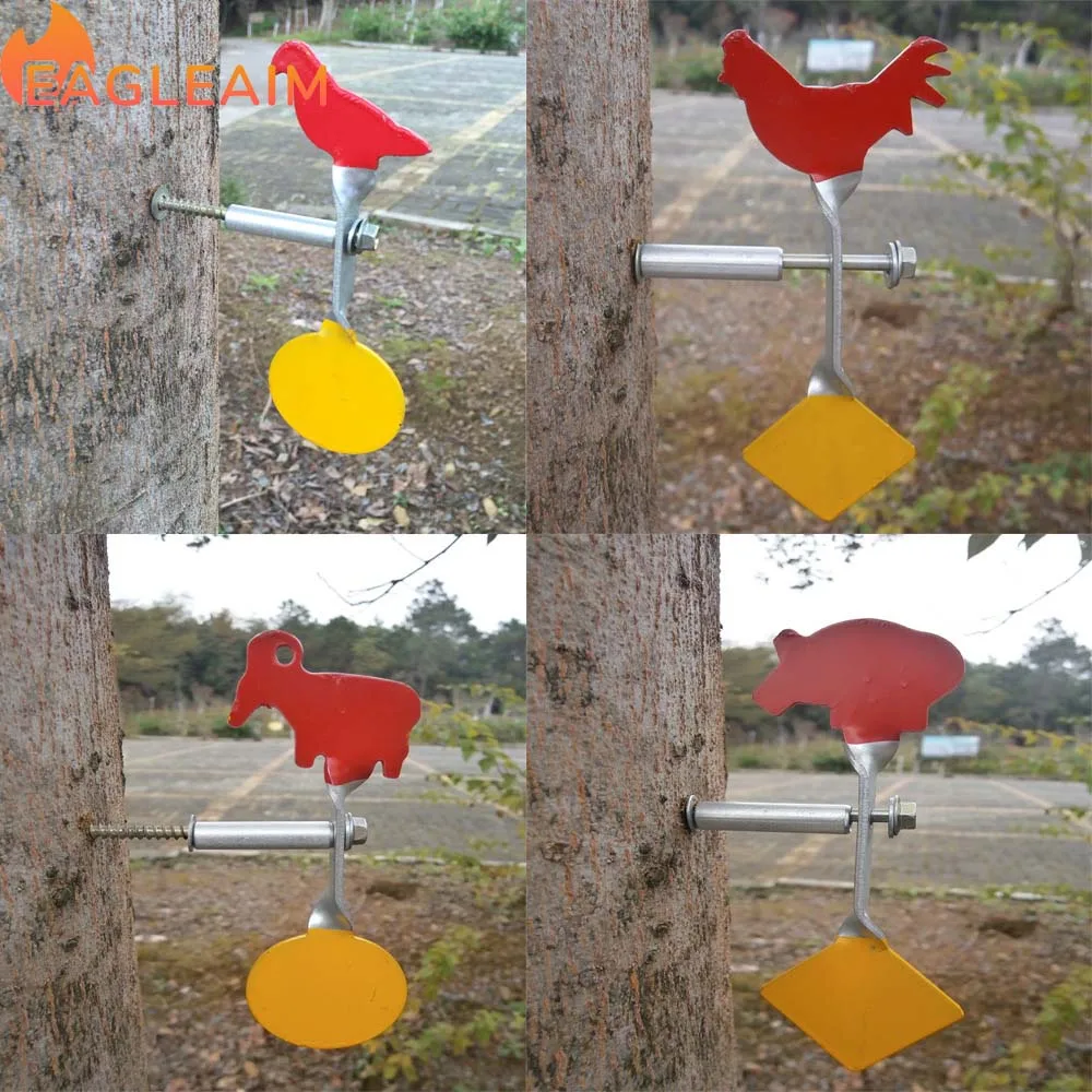 

Metal Animal Shooting Target Slingshot Hunting Catapult Practice Insert Tree Target Pole Slingshot Accessories Packaging BB