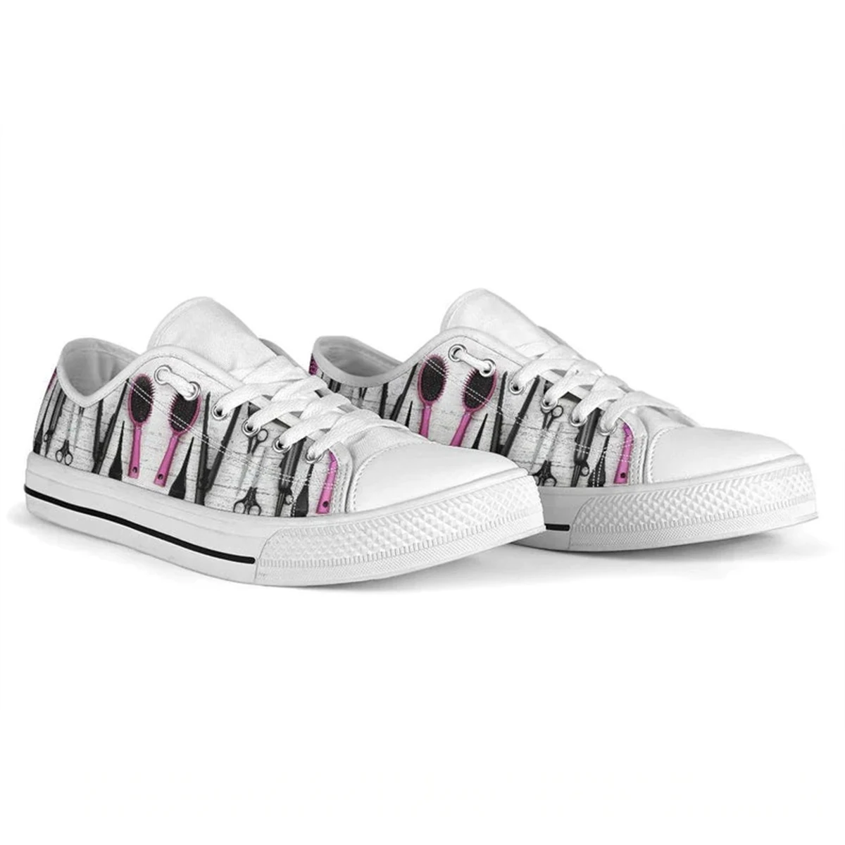 Women White Shoes Hairdresser Hair Stylist Design Cool Light Flats Student Casual Daily Walk Shoes