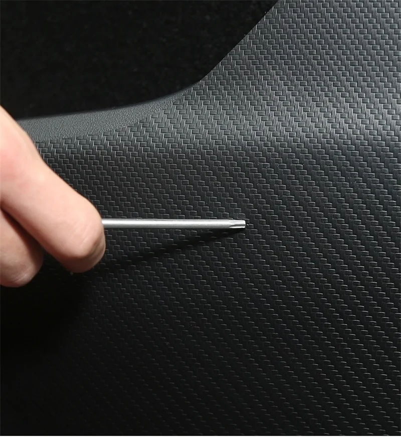 Autocollants Anti-coup De Pied Fibre Carbone Pour Tesla Model 3 - Lot De 4, Protection Porte Intérieure