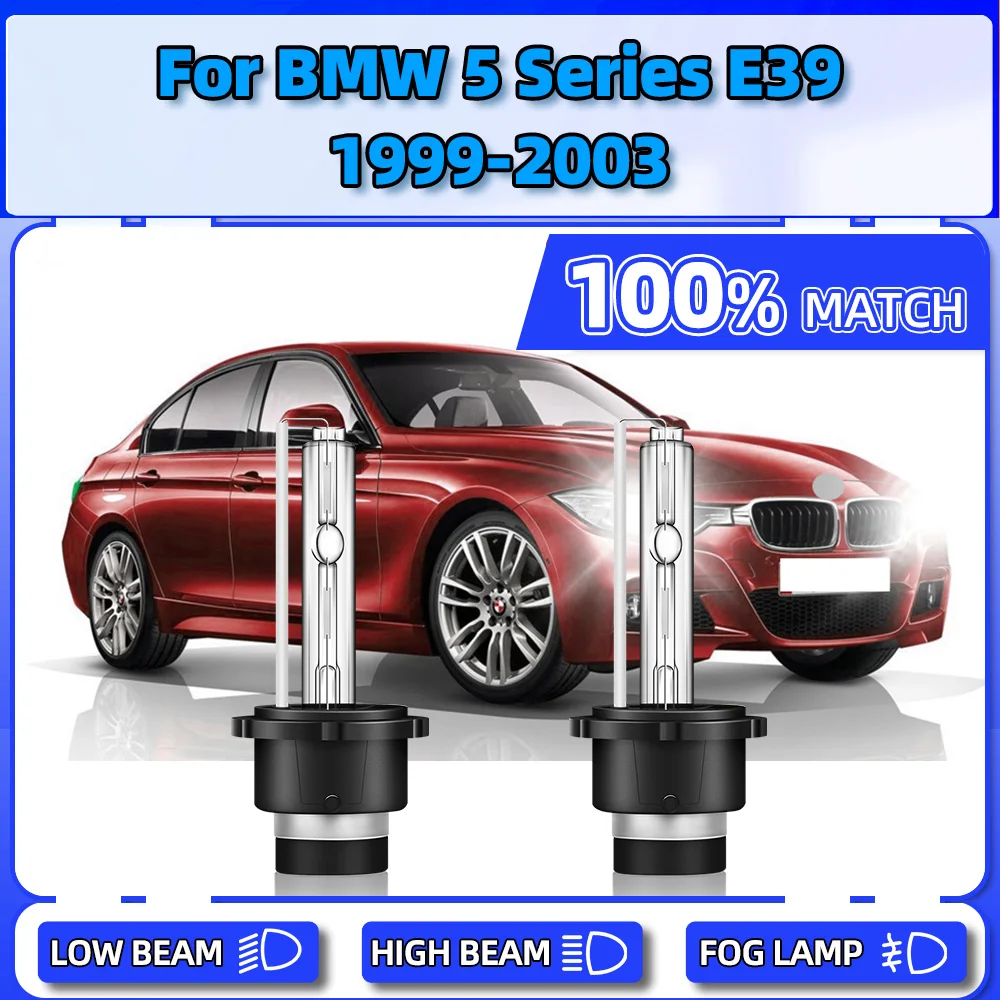 

35W Xenon Headlight Bulbs 20000LM Super Bright Car Xenon Lights 6000K Auto Lamps For BMW 5 Series E39 1999 2000 2001 2002 2003