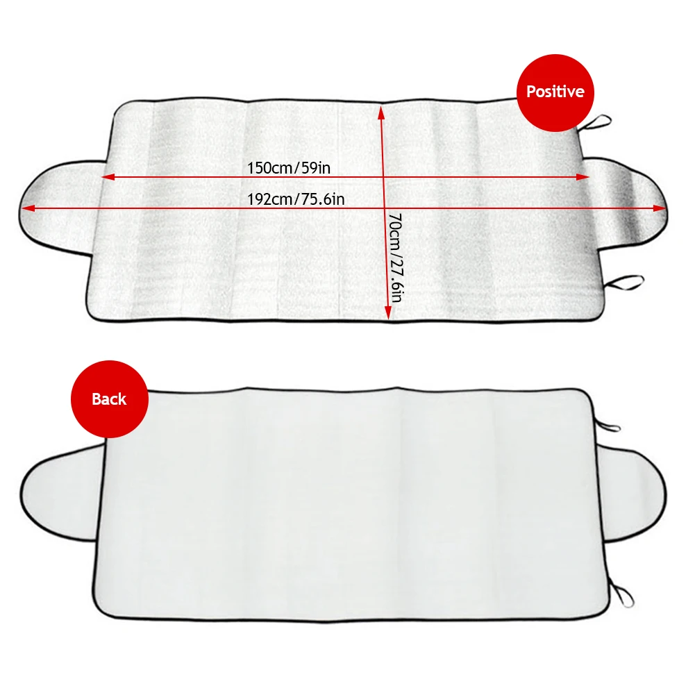 Universal Car Snow Cover Winter Windshield Sunshade Outdoor Waterproof Anti Ice Frost Auto Protector Automobiles Exterior Cover