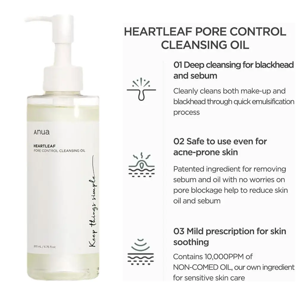 Anua Facial Cleanser Heartleaf Succinic Moisture Cleansing Foam Deep Cleaning Oil Control Pore Soothing Korean Cosmetic SkinCare 6