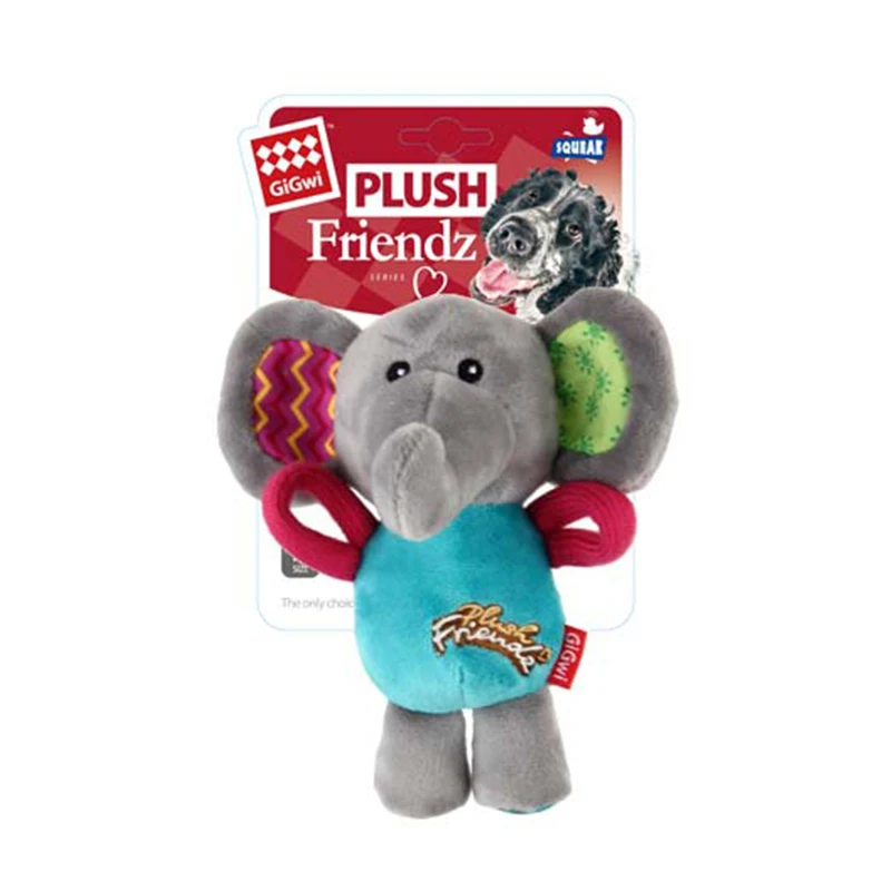 GiGwi Pet Toys Plush Friendz Series Washable Fleece Toy Plush Squeak Interactive  Bite Resistant Toys Irresistible to Dog Puppy 5