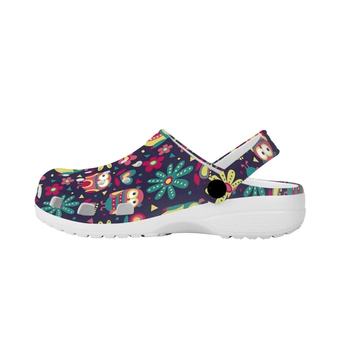 Beliodome Women Clogs Garden Shoes Cute Owl Design Lightweight Slip On Sandals Outdoor Walking Slippers Beach Sandalias de Mujer