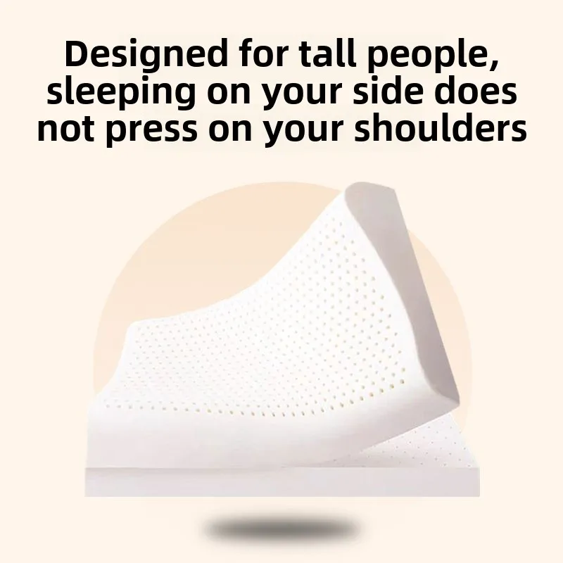 Thick and Firm Natural Latex Pillow High and Thick Pillow Core to Protect Cervical Spine Super High Pillow Core without Collapse 3