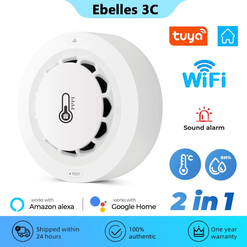 Tuya-WiFi-Smoke-Alarm-Temperature-And-Humidity-Detection-2-In1-Fire ...